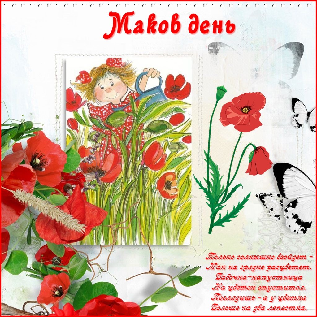 Ваза с маками