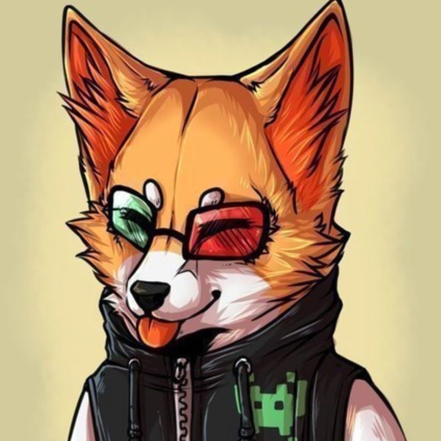 Лиса в цветах арт