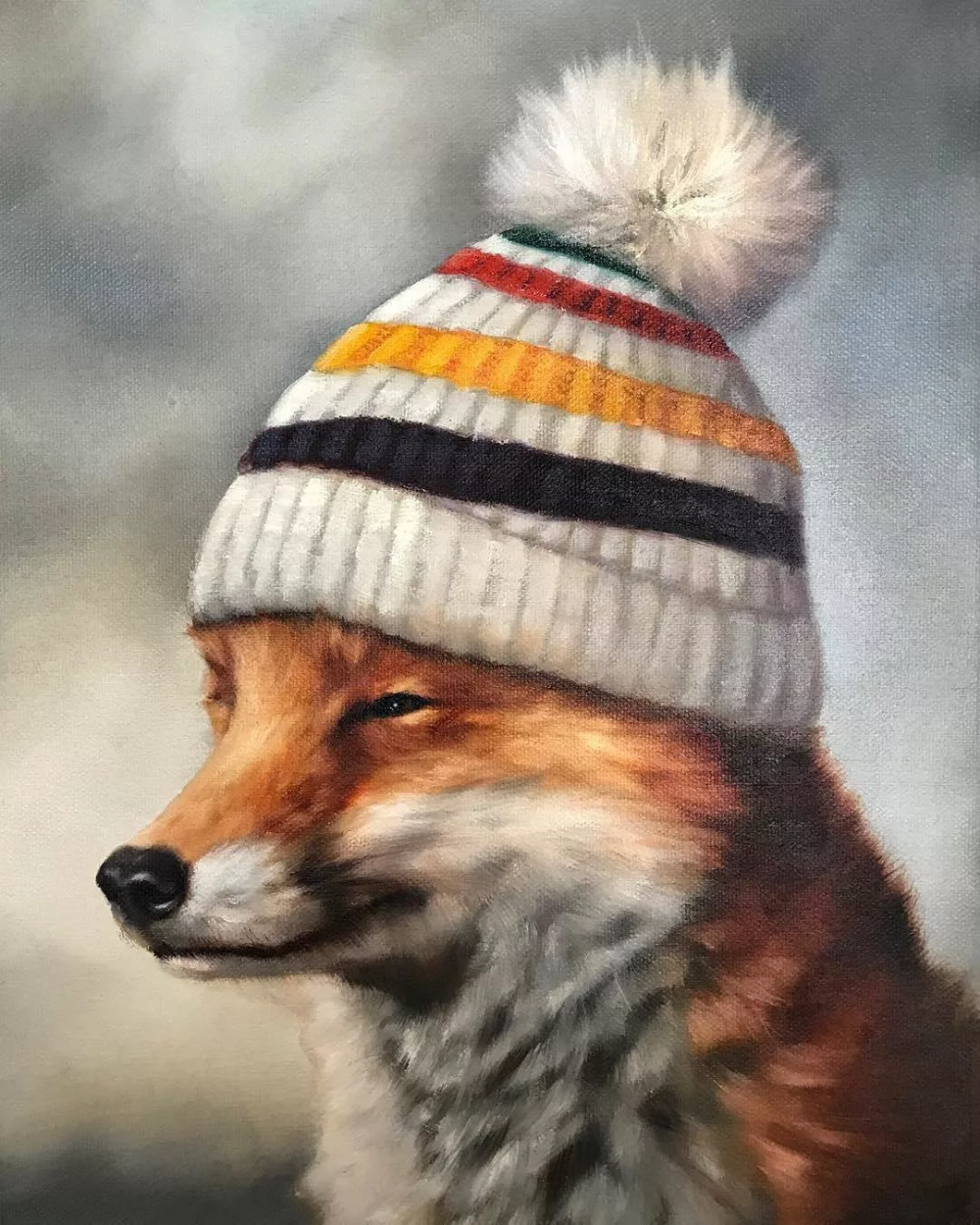 Лиса в кепке