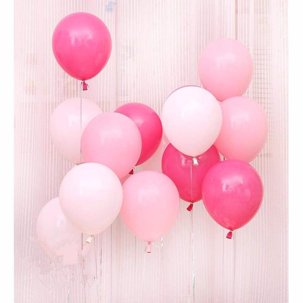 Шарики розовые и белые