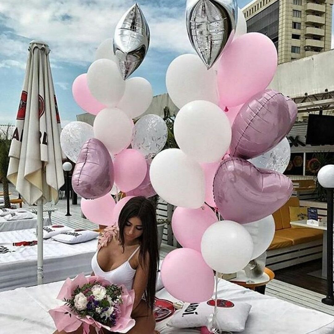 Девушка и воздушные шары