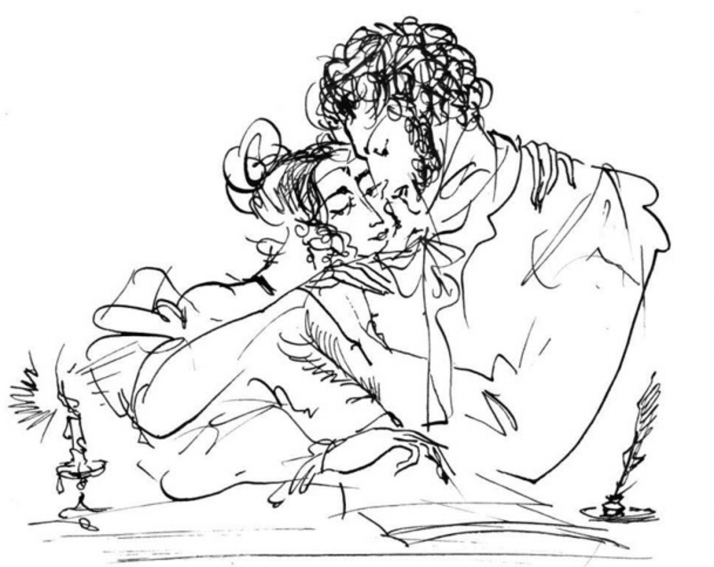 Надя Рушева иллюстрации к Пушкину