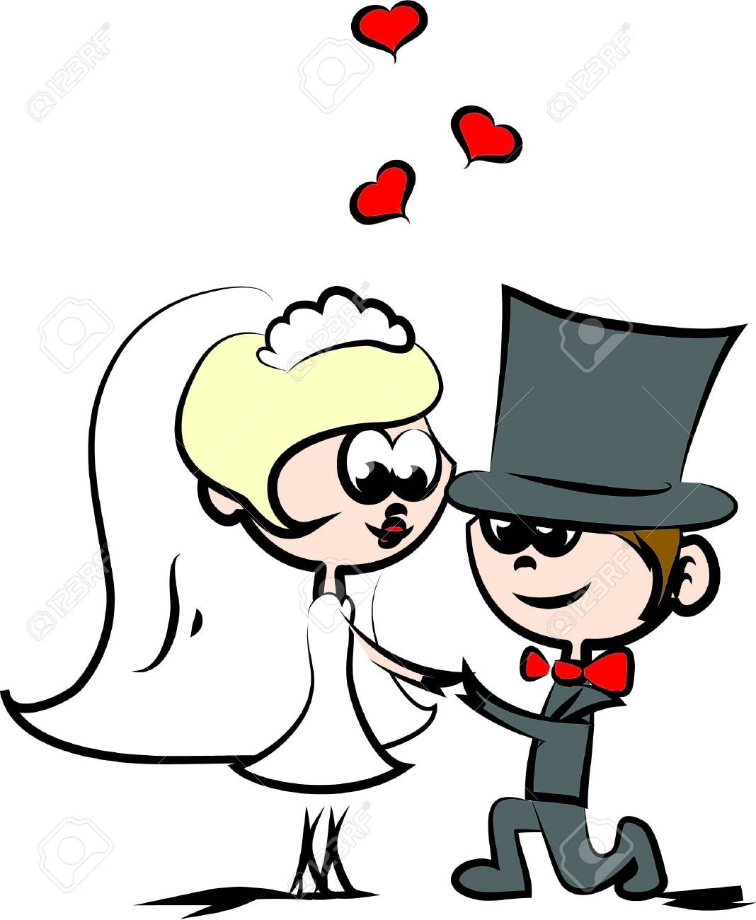 Мультяшные молодожены