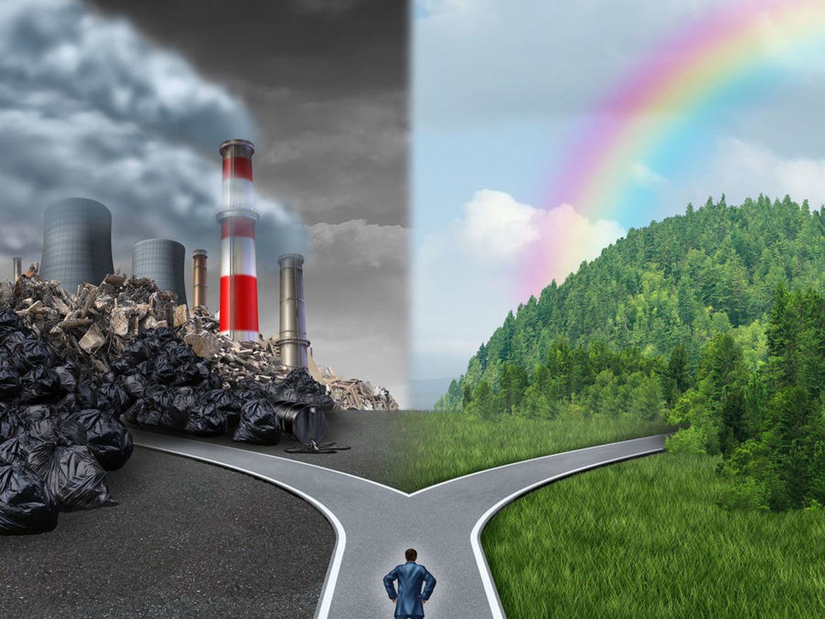 Природа чистая и загрязненная