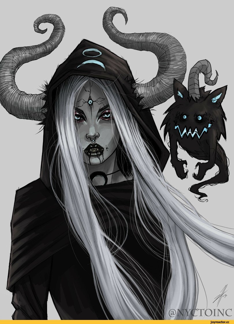 Ламия демон черная коза