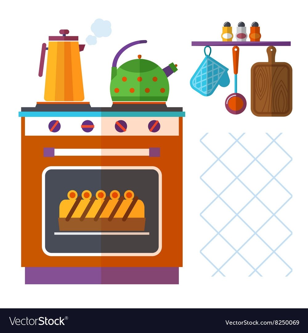 Газовая плита вектор