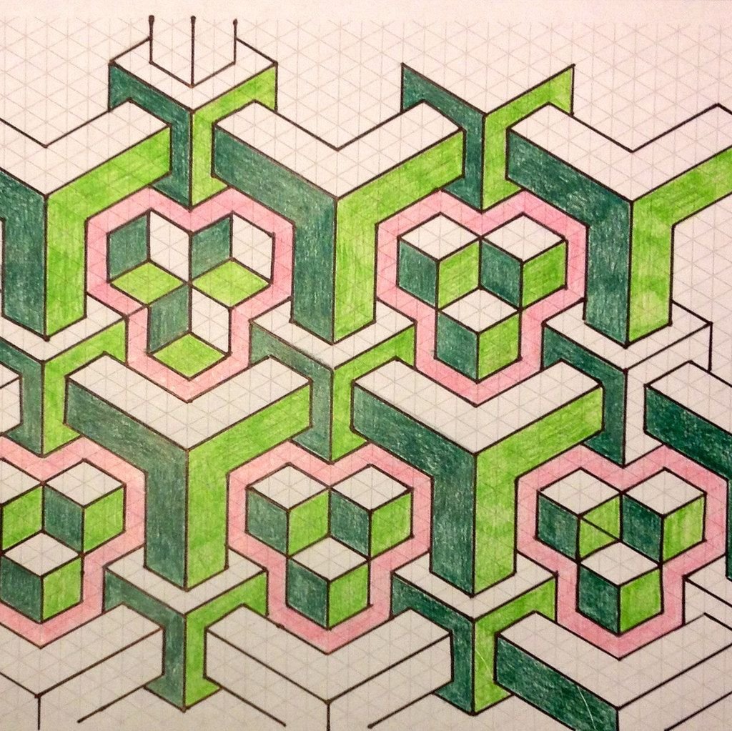 Объемные геометрические узоры