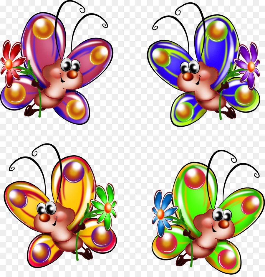 Бабочки для вырезания цветные