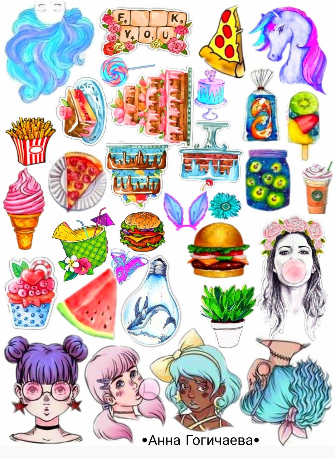 Наклейки из пинтереста