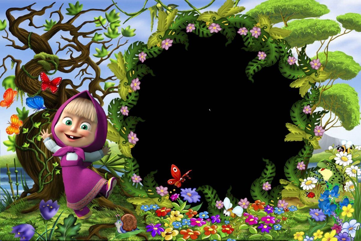 Рамка Маша и медведь