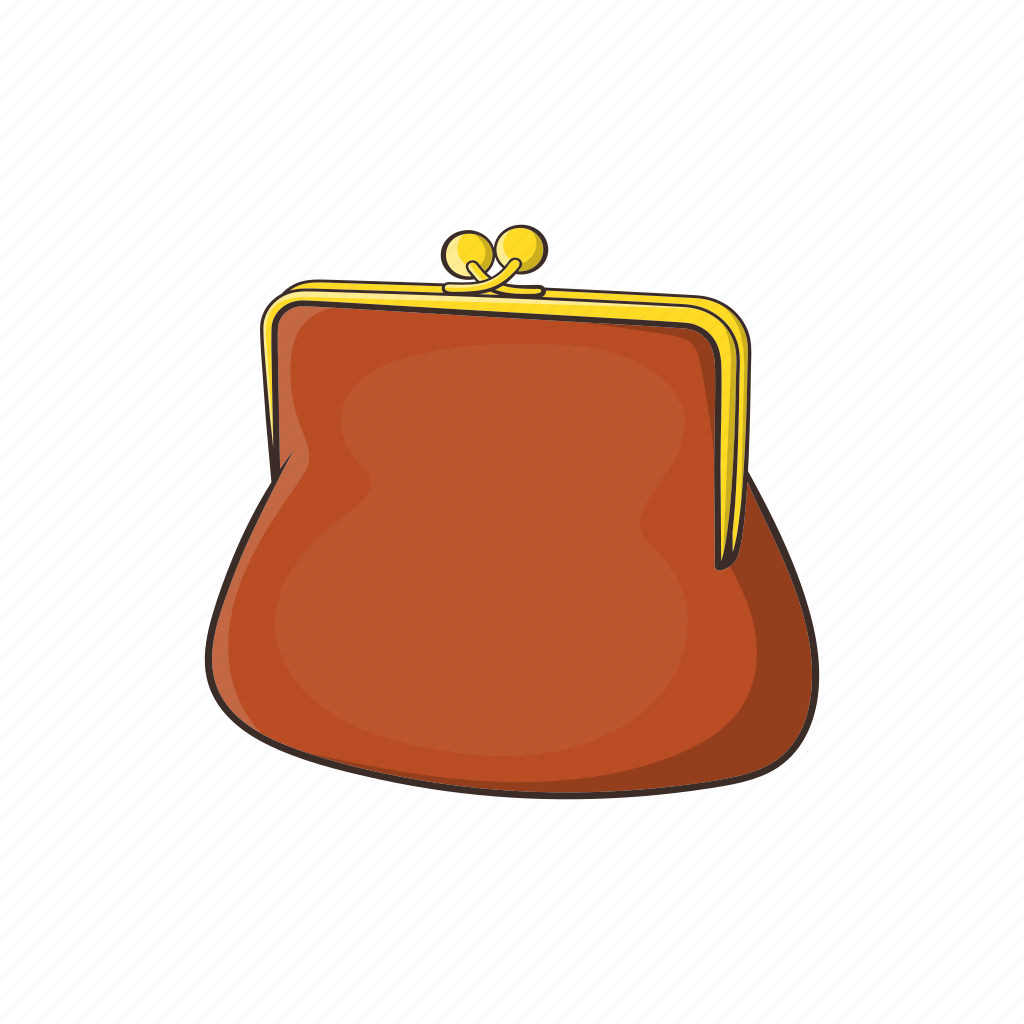 Кошелек на белом фоне