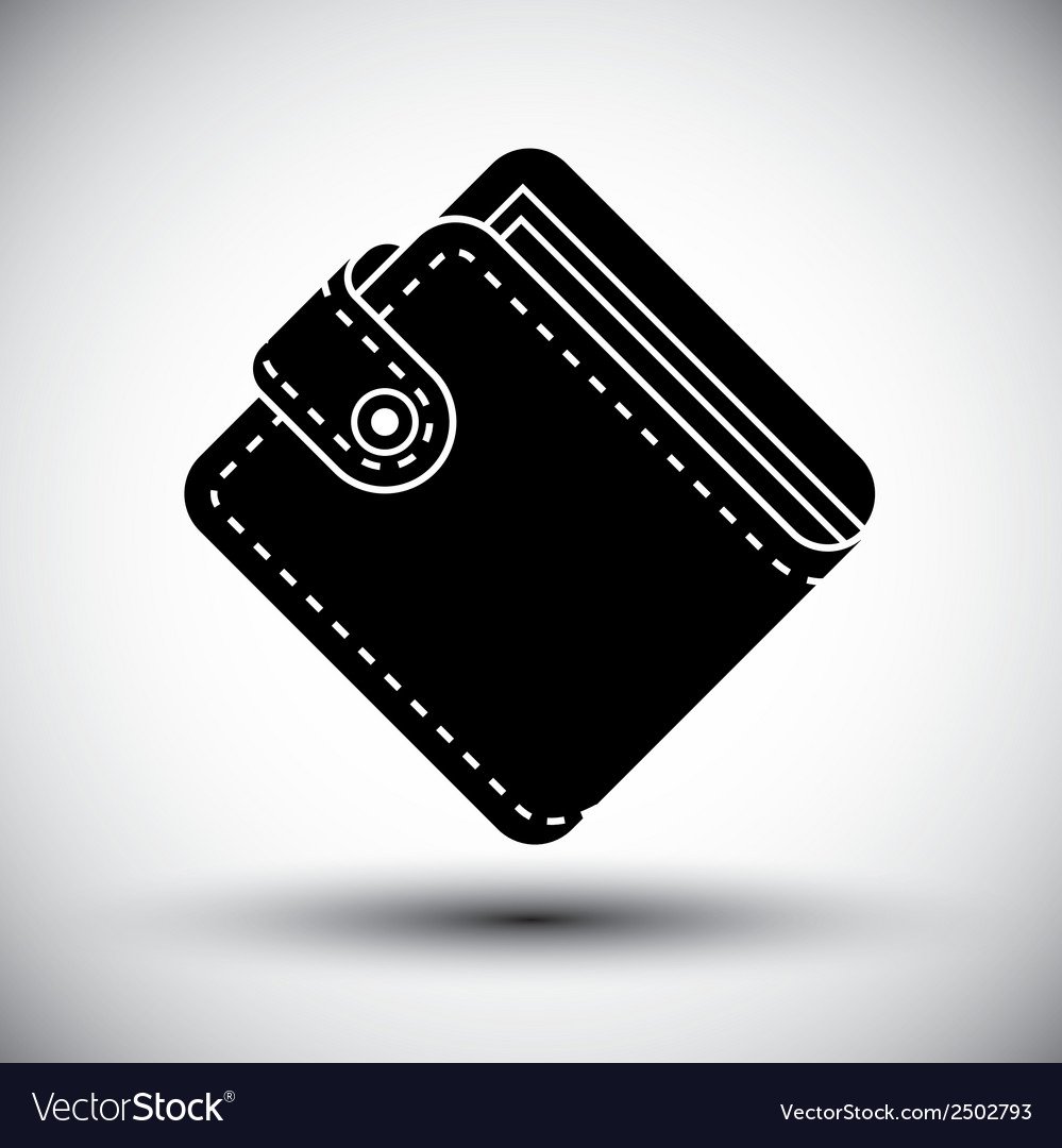 Кошелек черно белый