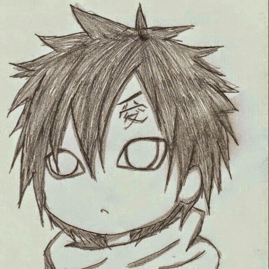 Аниме срисовка легкая мальчиков