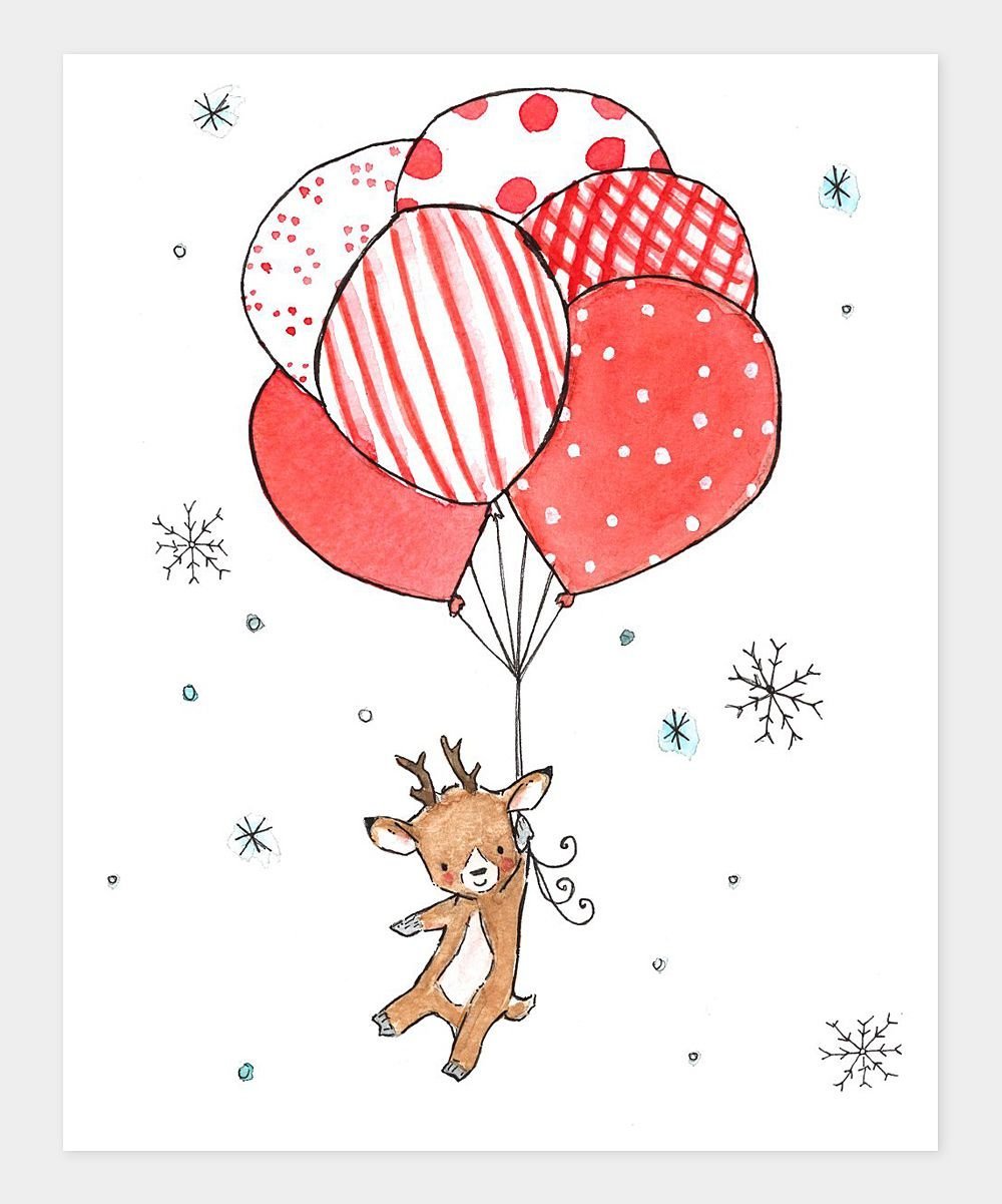 Новогодние рисунки для скетчбука