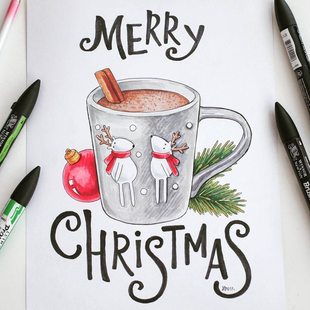 Новогодние рисунки для срисовки м