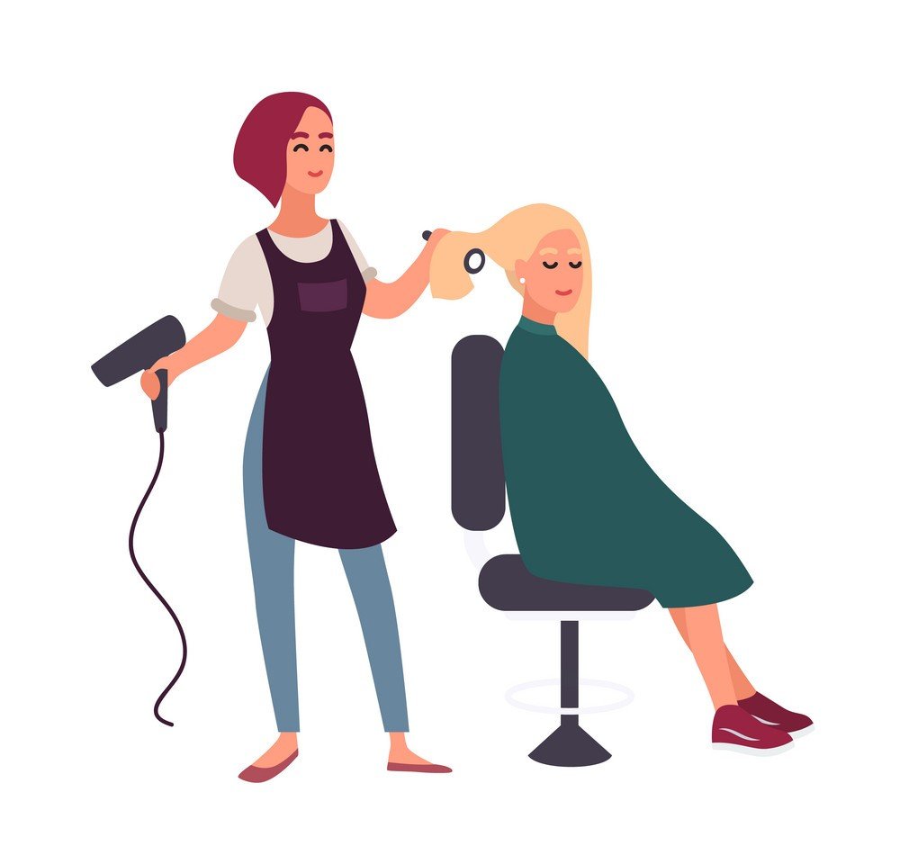 Принадлежности для парикмахера мультяшные