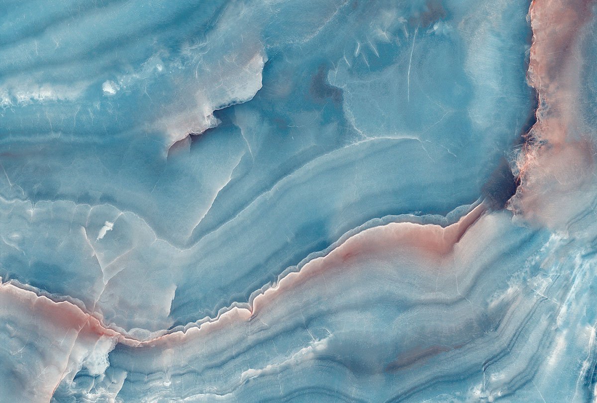 Голубой мрамор слэб