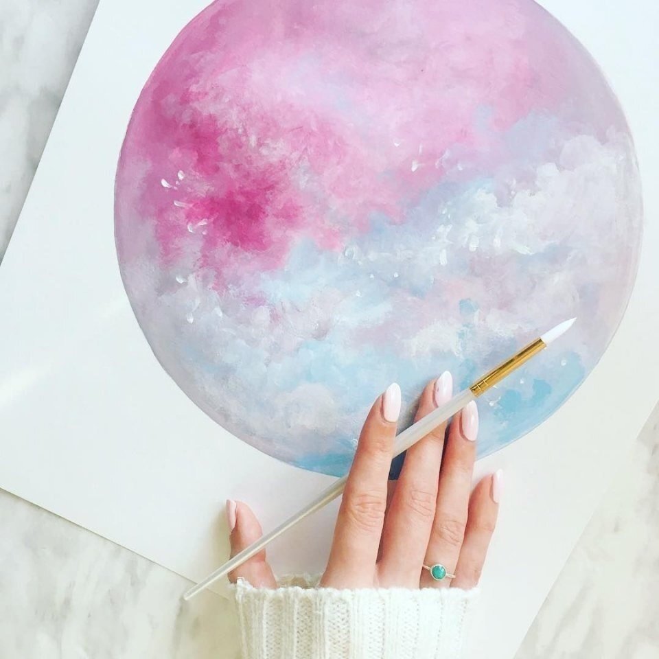 Луна для скетчбука