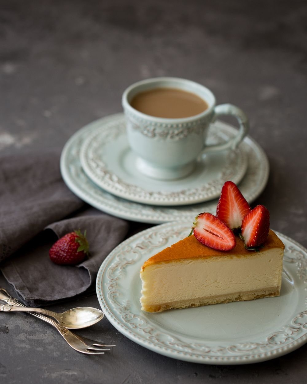 Кофе и чизкейк
