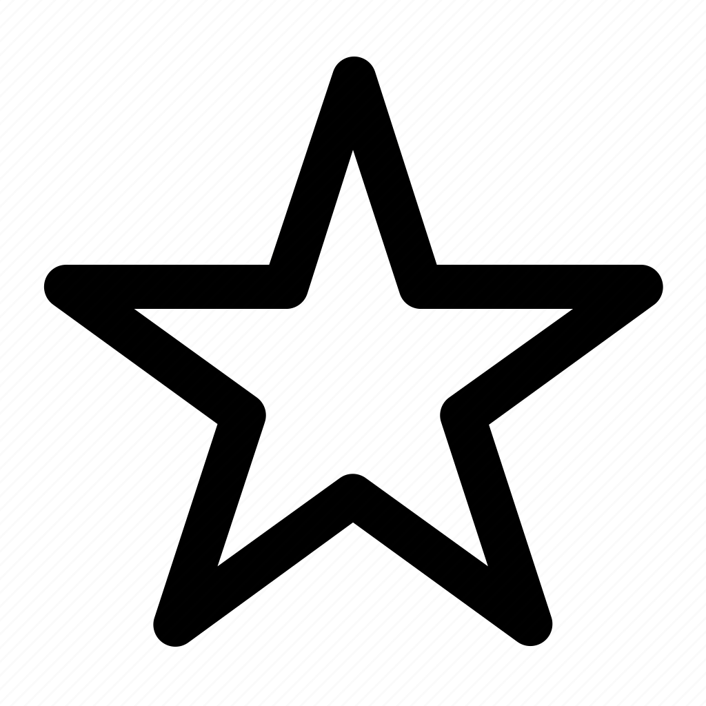 Значок звезда контур