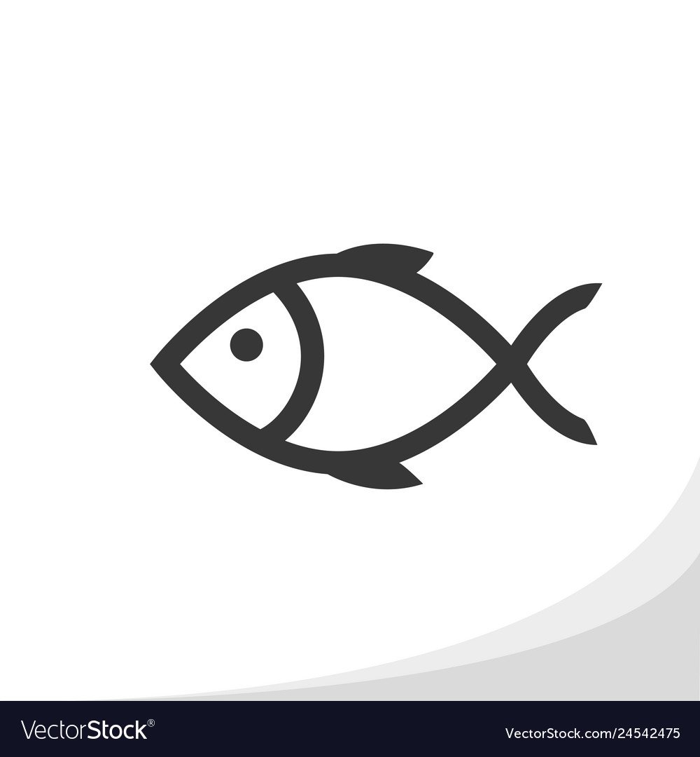 Рыба Минимализм контур