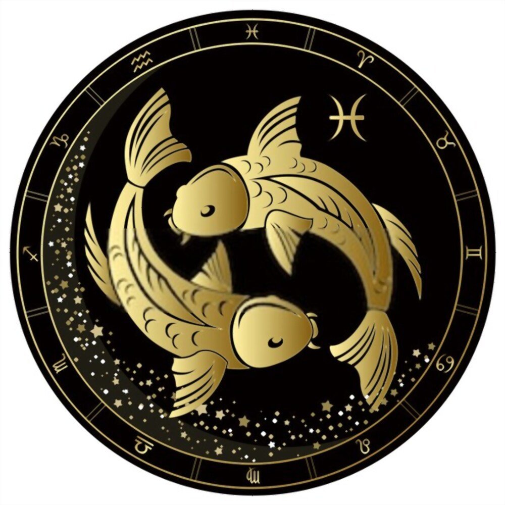 Знак зодиака рыбы золотой