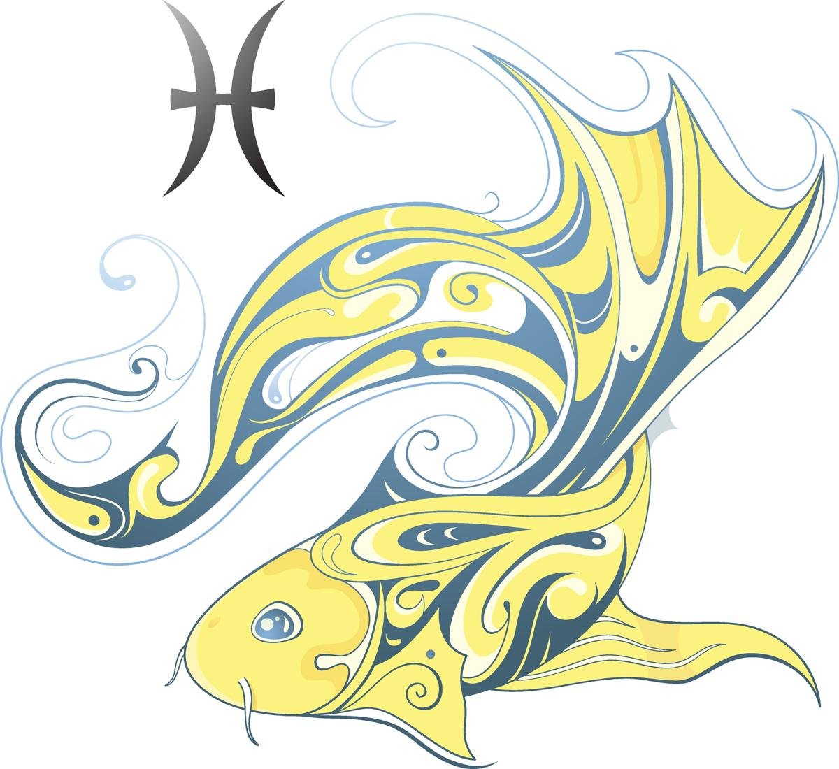 Рисунки для срисовки знаки зодиака рыбы