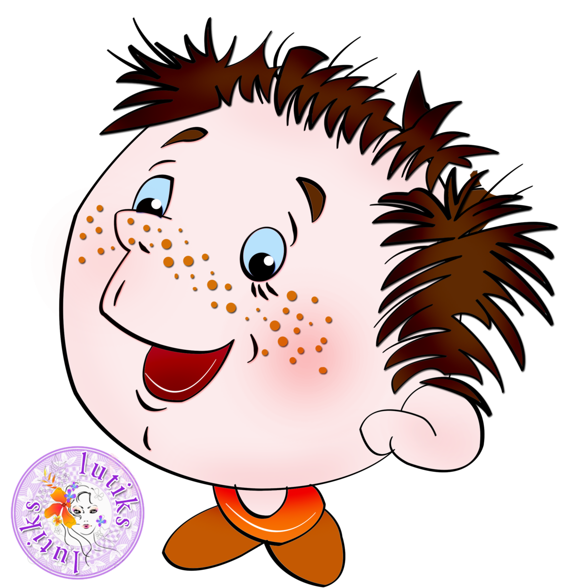 Веселые мордашки детей