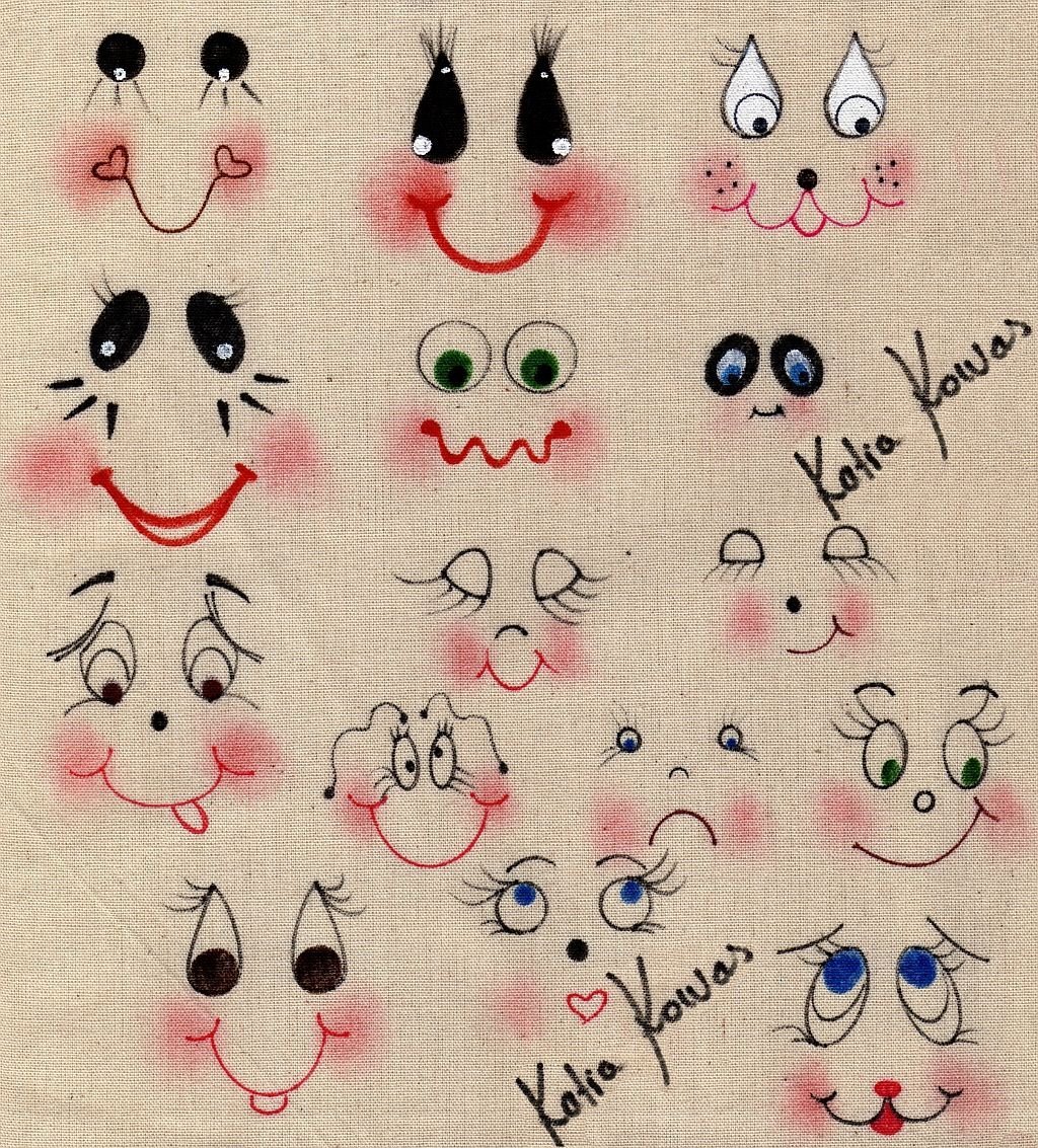 Мордашки для кукол