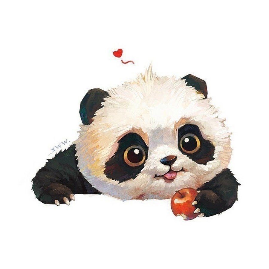 Панда рисунок