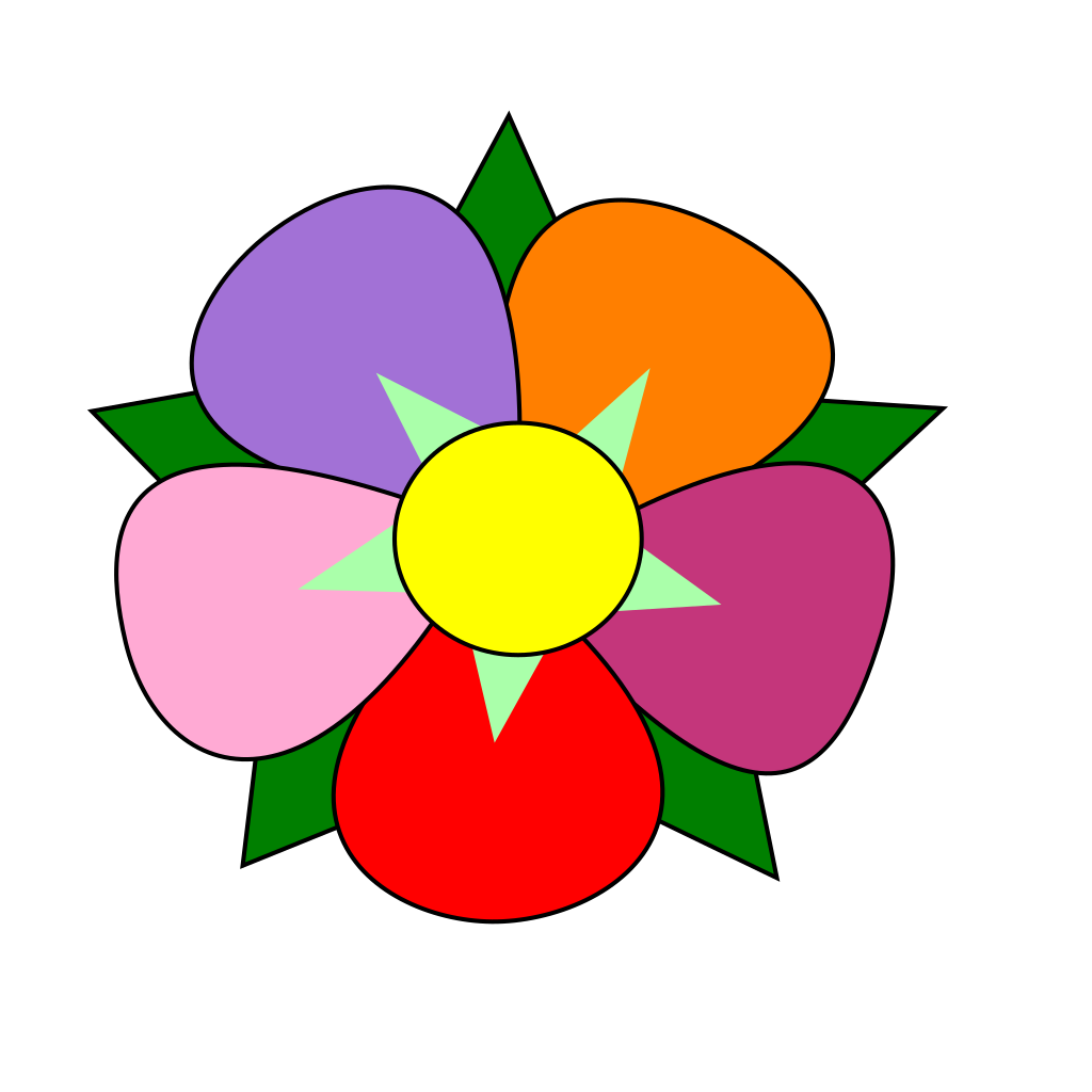 Яркие цветочки для вырезания