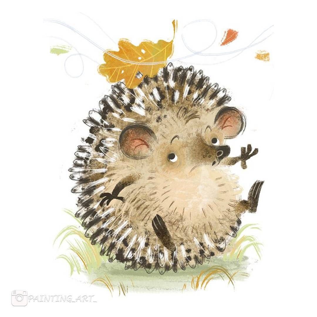 Ежик рисунок