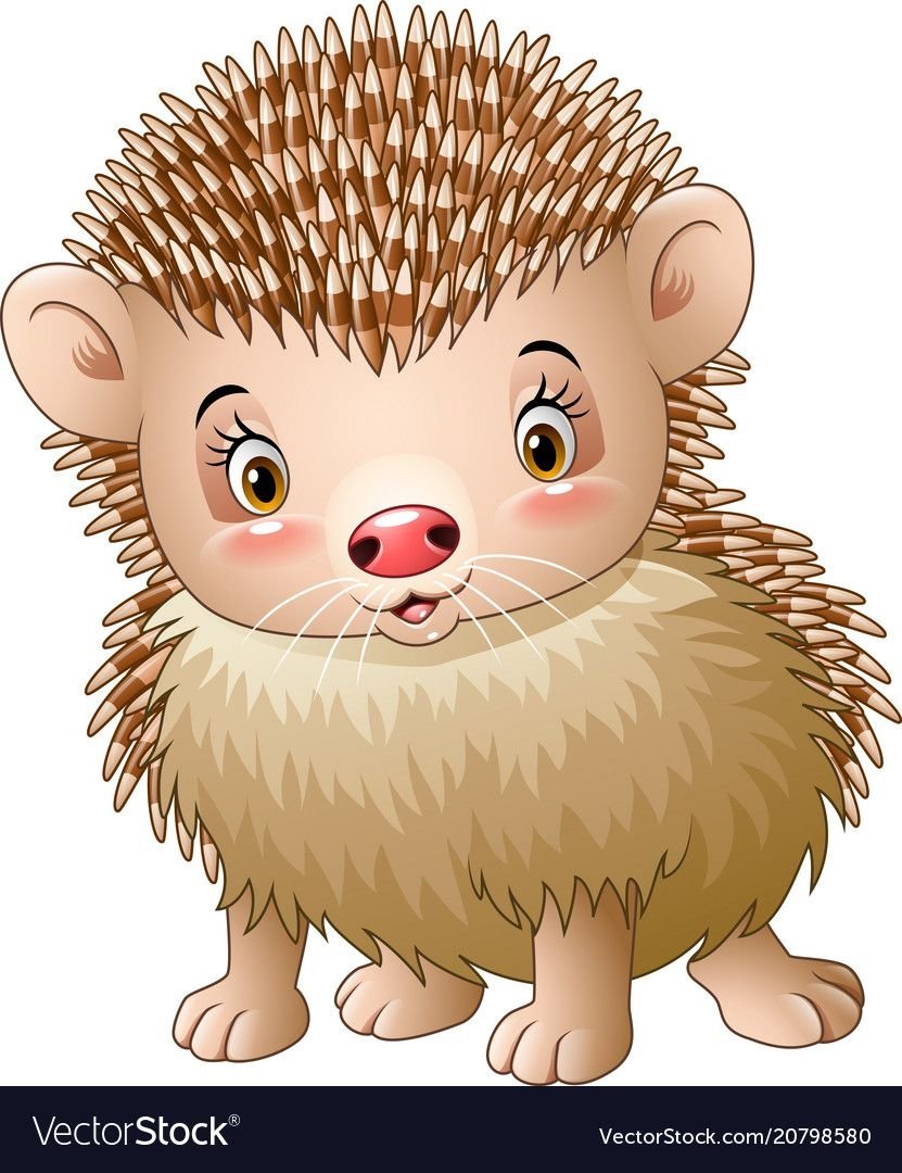 Милый мультяшный Ёжик для детей