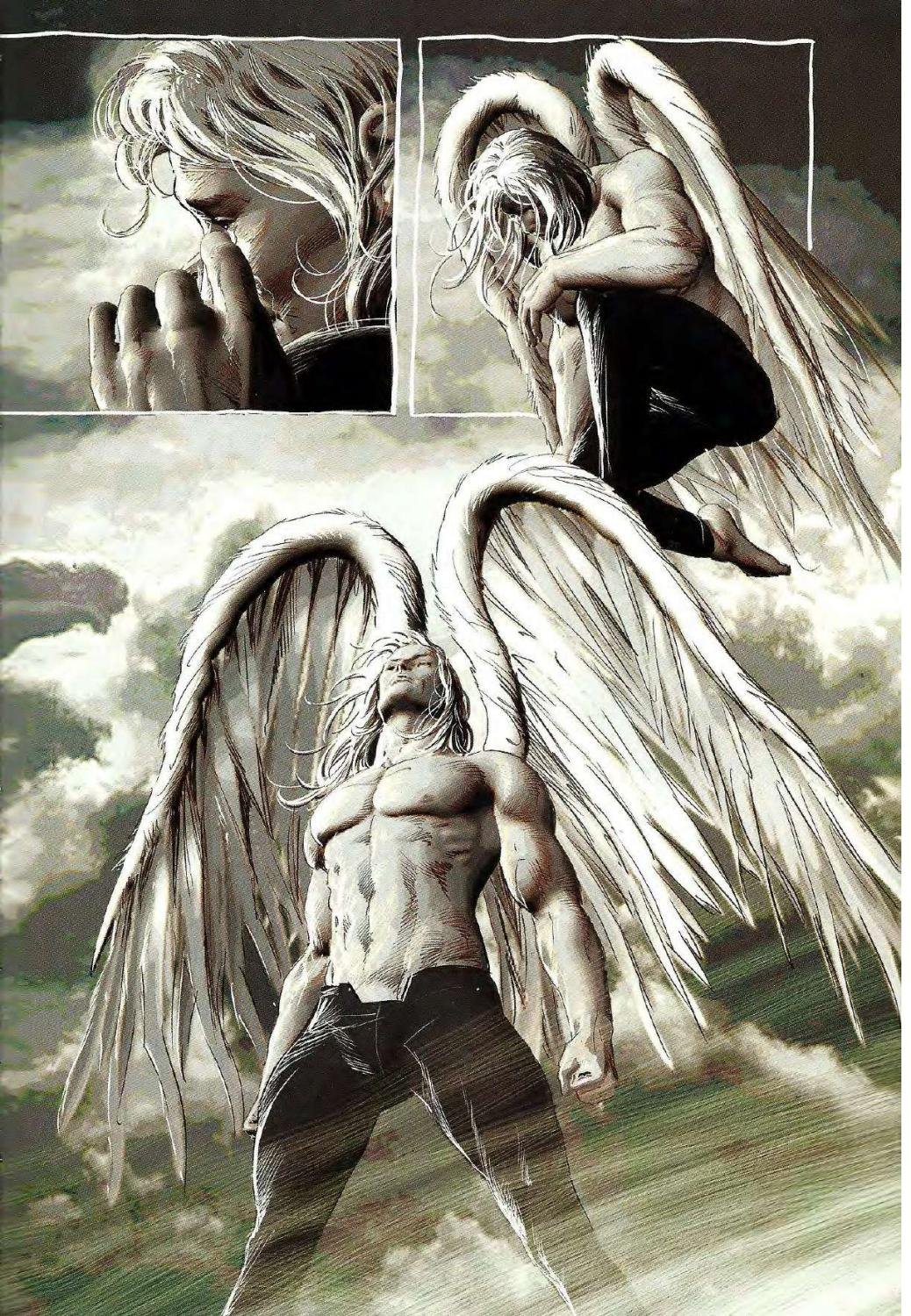 Мужчина и женщина с крыльями