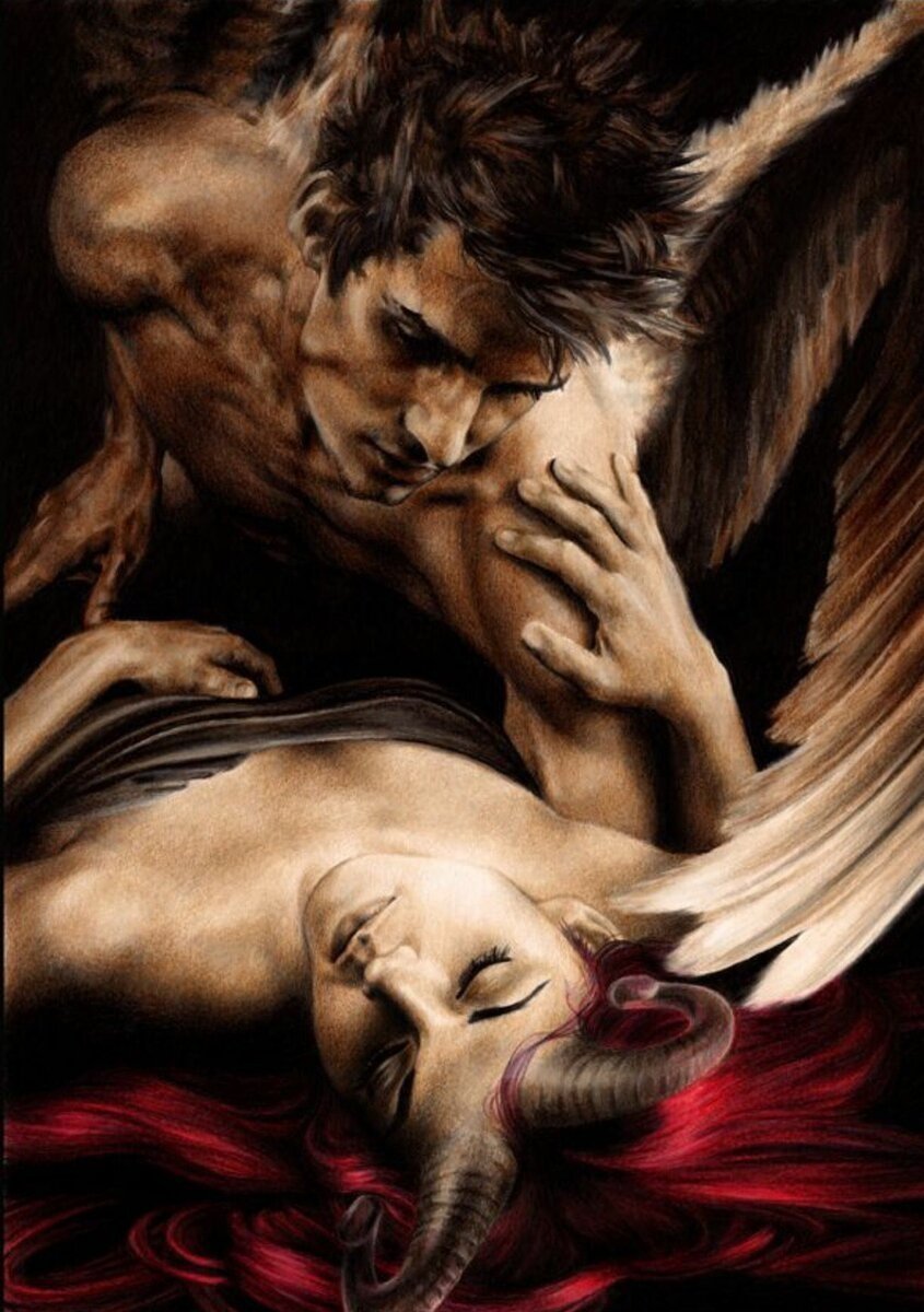 Ангел с крыльями мужчина