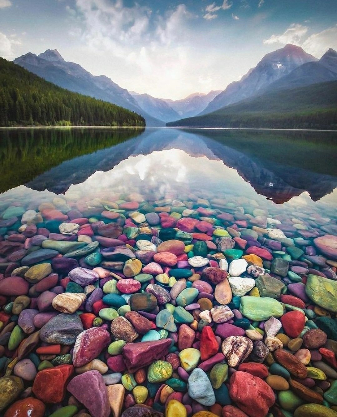 Озеро Макдональд Монтана США