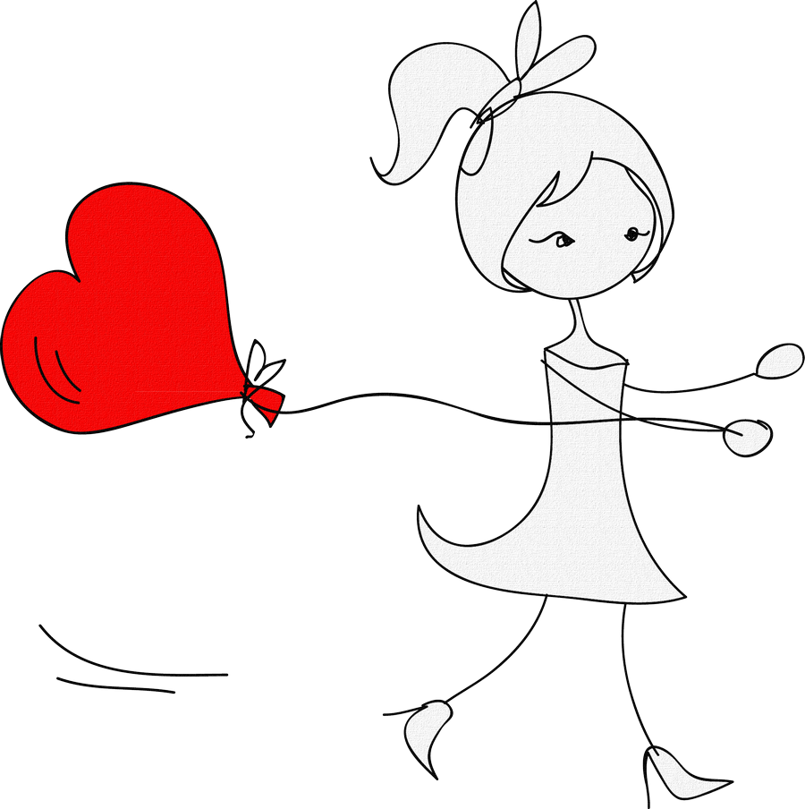 Человечек с сердечком