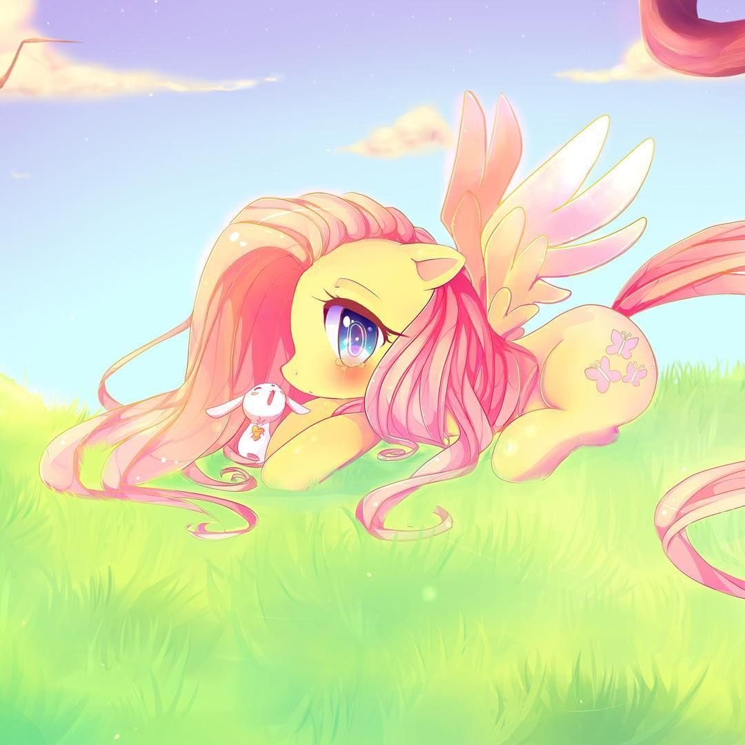 Дружба это чудо Флаттершай арт