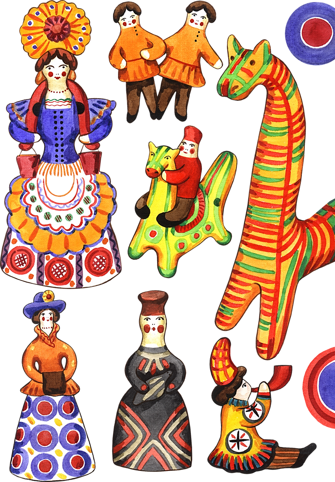 Филимоновские игрушки картинки для детей в доу
