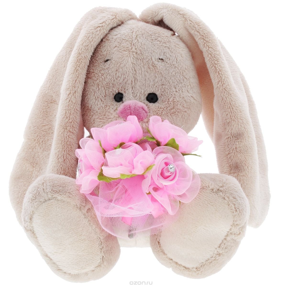 Мишка и цветы