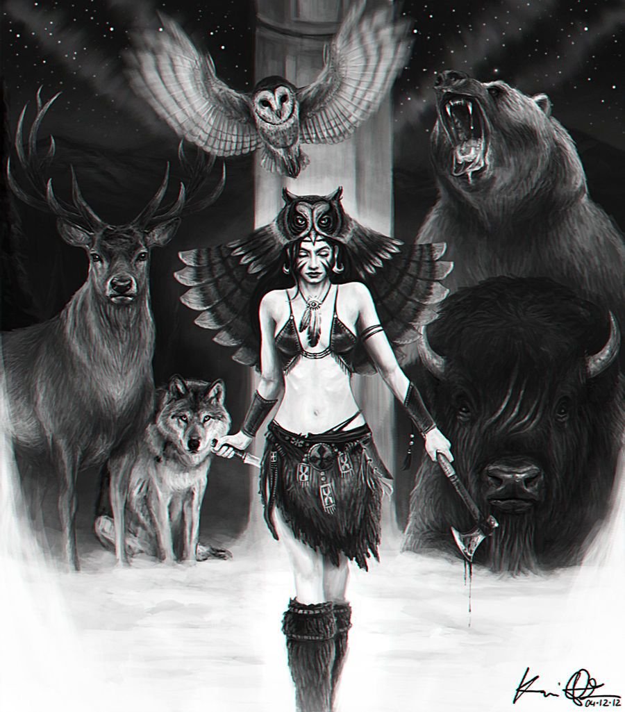 Девушка зверь Тотем