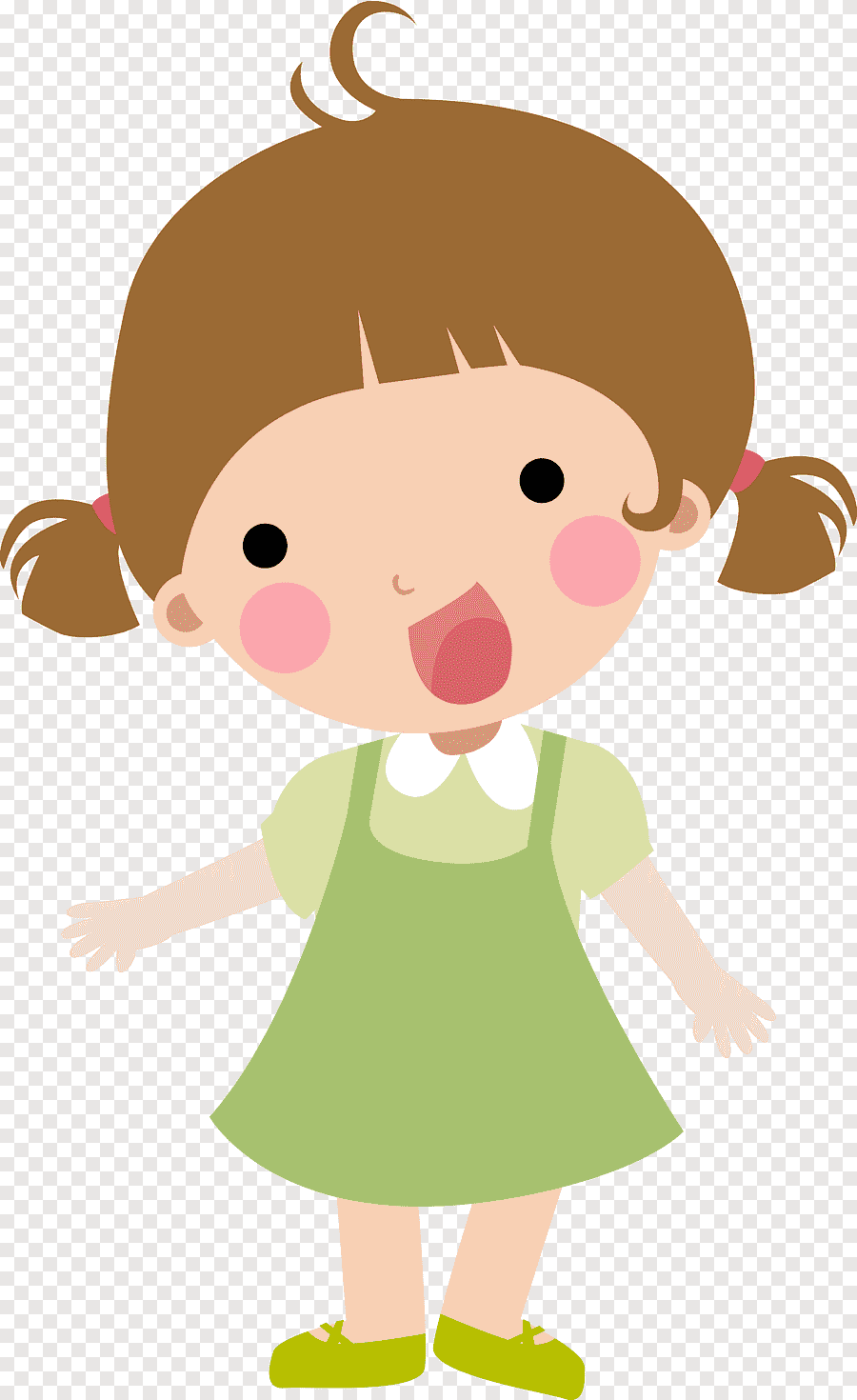 Маленькая девочка мультяшная