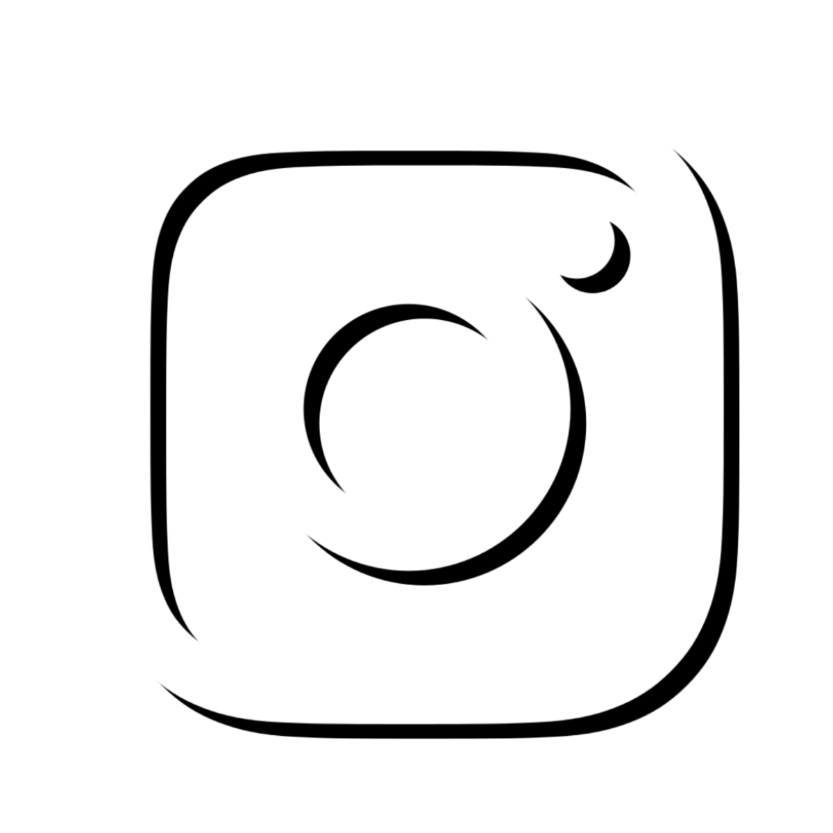 Объемный значок инстаграма