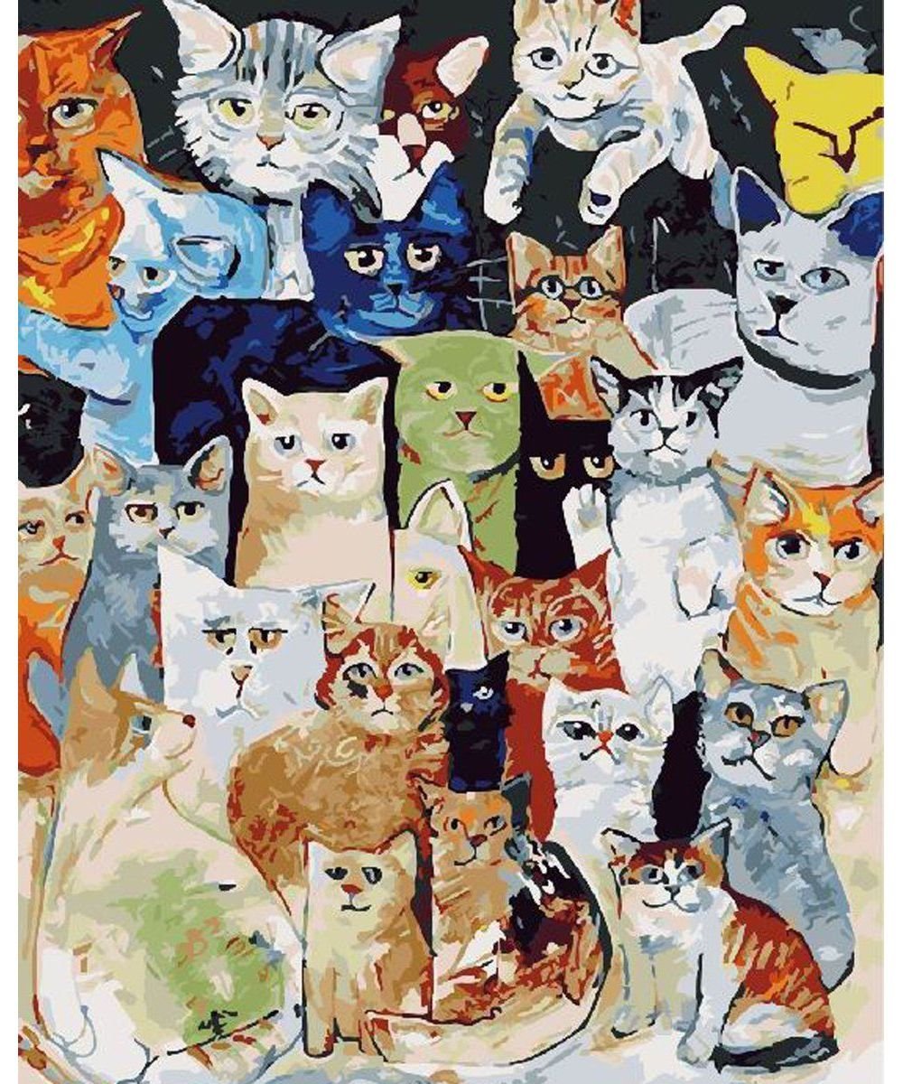 Коллаж кошки