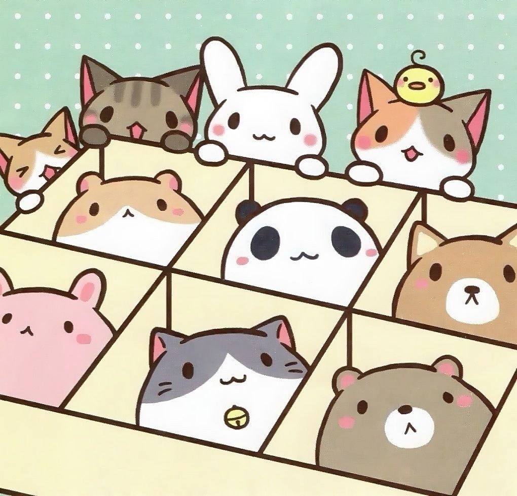 Много нарисованных котиков