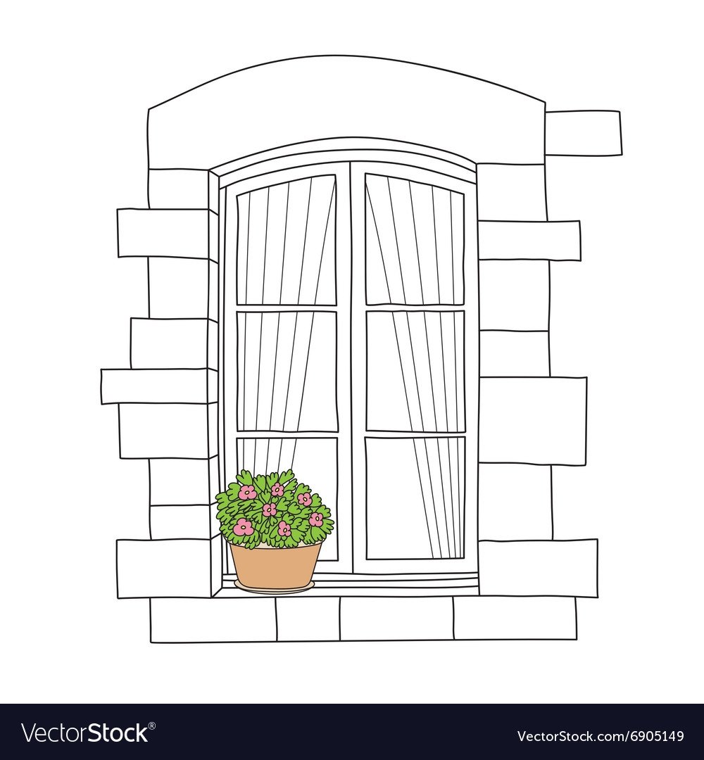 Дизайнерское окно рисунок