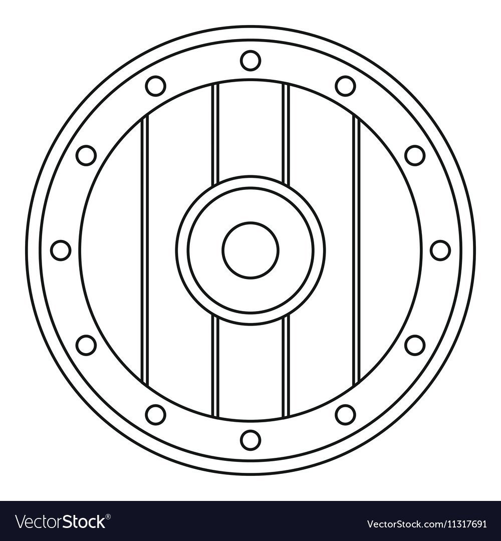 Щит раскраска
