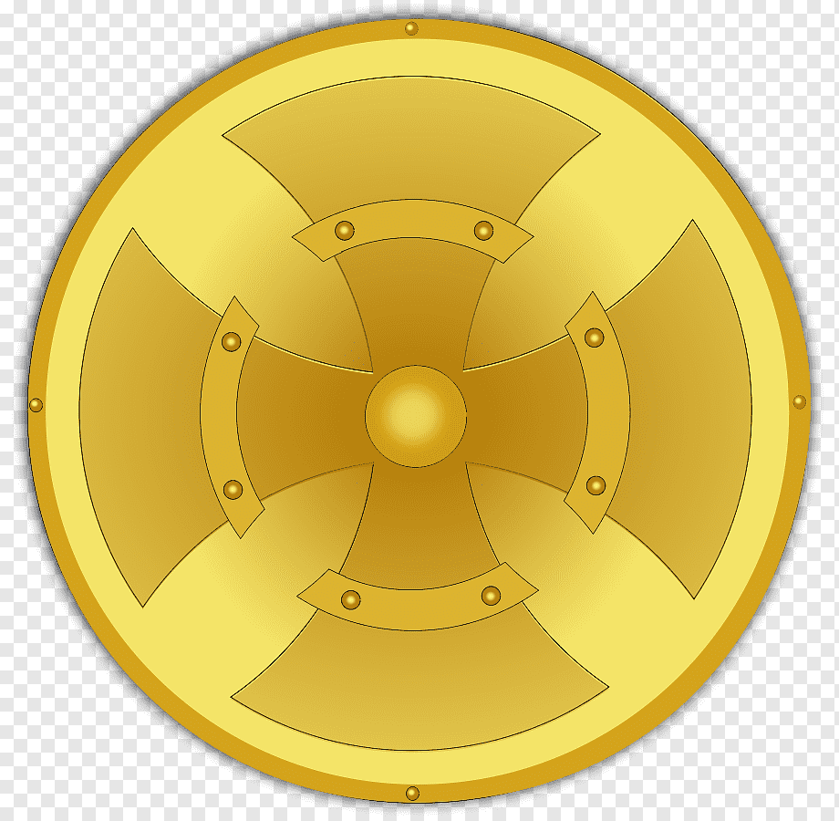 Круглый деревянный щит