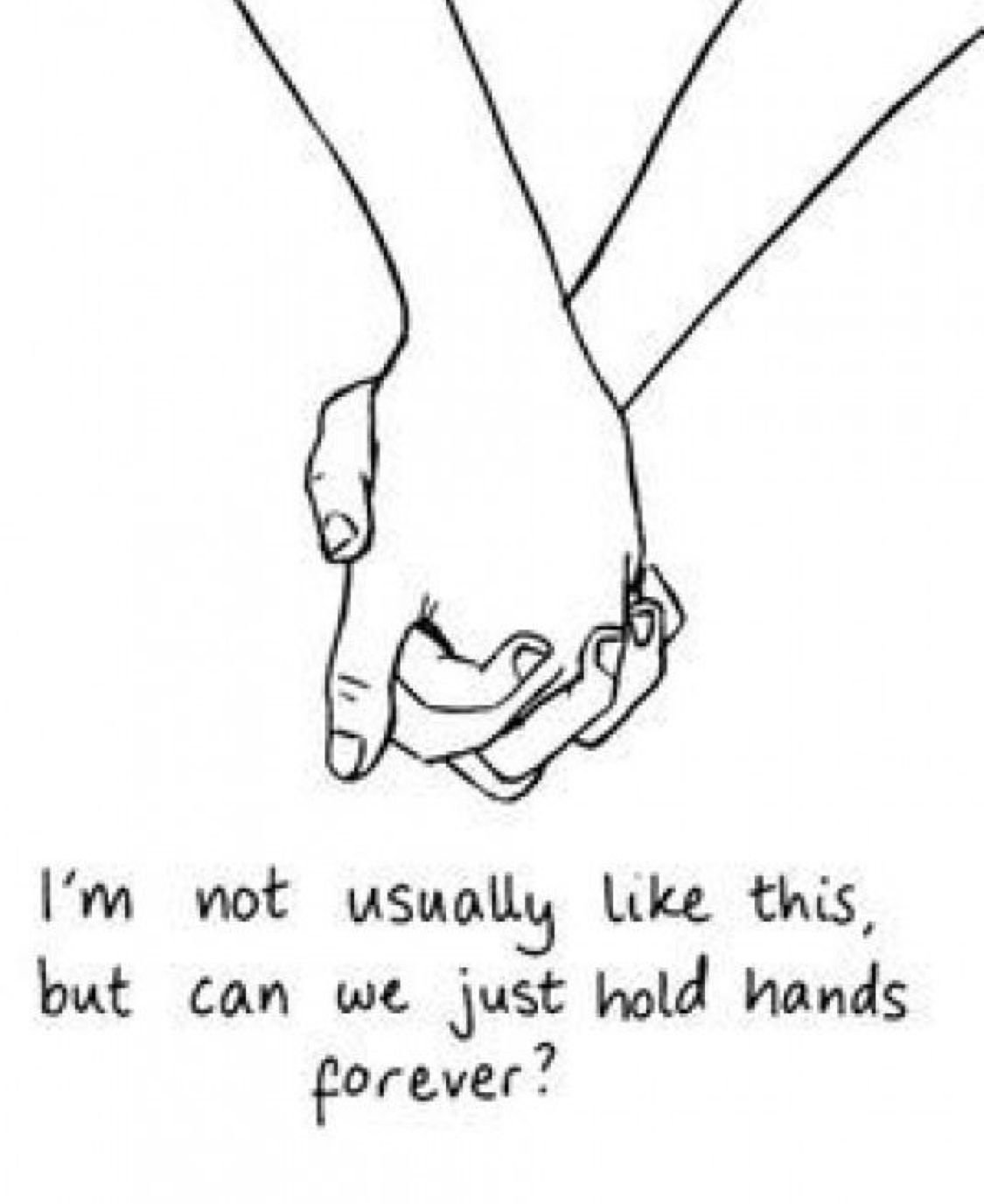 Держаться за руки рисунок карандашом