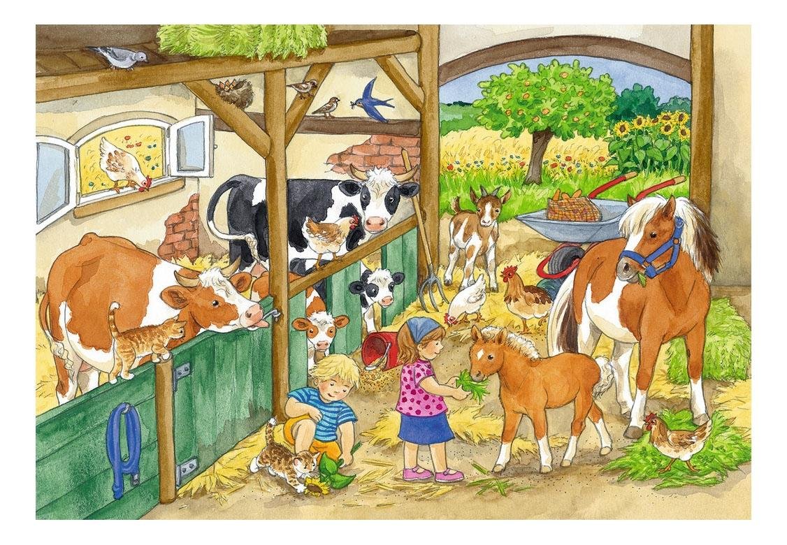 Пазл Ravensburger на ферме (10613), 100 дет.